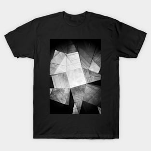 Symmetric glass facade within patio Photography T-Shirt